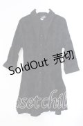 KILL STAR / Vanda Flocked Collar Dress ドレス  ブラック O-25-10-28-097-SL-OP-IG-OS