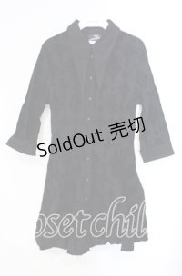 KILL STAR / Vanda Flocked Collar Dress ドレス  ブラック O-25-10-28-097-SL-OP-IG-OS