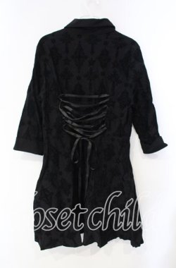 画像3: KILL STAR / Vanda Flocked Collar Dress ドレス  ブラック O-25-10-28-097-SL-OP-IG-OS