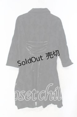 画像3: KILL STAR / Vanda Flocked Collar Dress ドレス  ブラック O-25-10-28-097-SL-OP-IG-OS