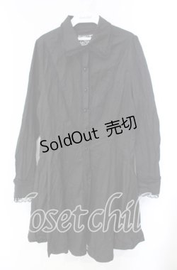 画像1: KILL STAR / Gothic Black Button-Up Corset Dress ドレス XL ブラック O-25-10-28-099-SL-OP-IG-OS