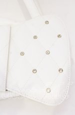 画像2: Angelic Pretty / キルティング宝石リボンバッグ  シロ O-25-10-28-008-AP-BG-IG-ZT274 (2)