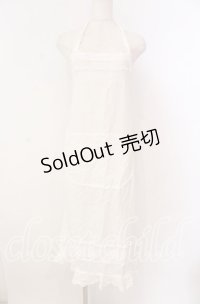 PINK HOUSE / ポケット付きタックエプロン  シロ O-25-10-28-010-LO-OP-IG-OS