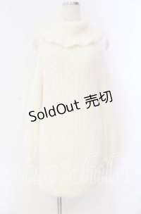 LIZ LISA / フェザー肩あきニットワンピース  オフ O-25-10-28-011-LO-OP-IG-OS