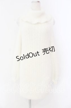 画像1: LIZ LISA / フェザー肩あきニットワンピース  オフ O-25-10-28-011-LO-OP-IG-OS