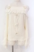 LIZ LISA / レースアップスリーブオフショルニット  オフ O-25-10-28-012-LO-TO-IG-OS
