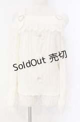 LIZ LISA / レースアップスリーブオフショルニット  オフ O-25-10-28-012-LO-TO-IG-OS