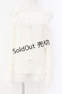 LIZ LISA / レースアップスリーブオフショルニット  オフ O-25-10-28-012-LO-TO-IG-OS