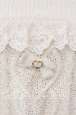 画像2: LIZ LISA / レースアップスリーブオフショルニット  オフ O-25-10-28-012-LO-TO-IG-OS