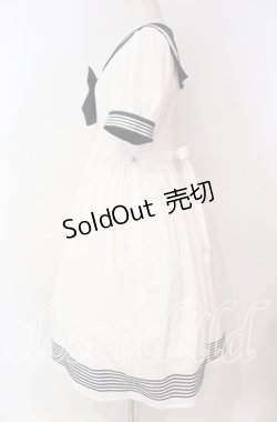 画像3: La Vie en Rose(海外ロリィタ) / セーラーワンピース M シロ×ネイビー O-25-10-28-016-LO-OP-IG-OS