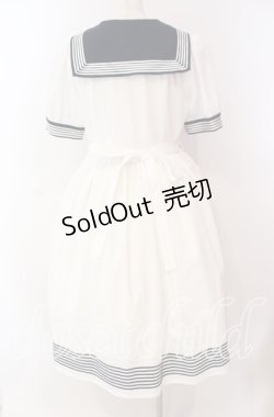 画像4: La Vie en Rose(海外ロリィタ) / セーラーワンピース M シロ×ネイビー O-25-10-28-016-LO-OP-IG-OS