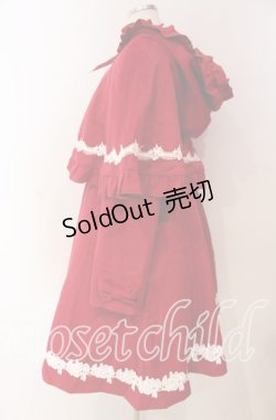 画像4: axes femme kawaii / 童話の小公女コート M ワイン O-25-10-28-017-AX-CO-OW-OS