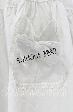 画像2: PINK HOUSE / スカラップ刺繍フリルタブリエ  ミント O-25-10-28-021-LO-SK-IG-OS