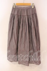 WONDERFUL WORLD / 裾タックエプロン  ラベンダー O-25-10-28-022-LO-SK-IG-OS