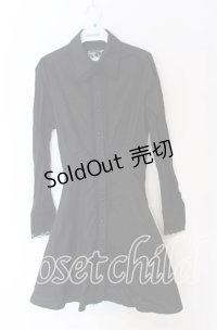 KILL STAR / Gothic Black Button-Up Corset Dress ドレス M ブラック O-25-10-29-033-SL-OP-IG-OS