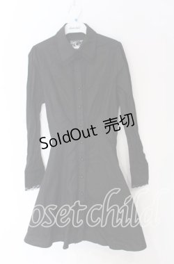 画像1: KILL STAR / Gothic Black Button-Up Corset Dress ドレス M ブラック O-25-10-29-033-SL-OP-IG-OS