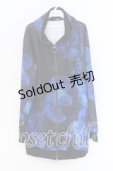 NieR Clothing / 海月ZIP OUTER  ブラック×ブルー O-25-10-29-034-PU-TO-IG-OS