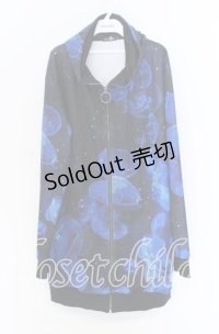 NieR Clothing / 海月ZIP OUTER  ブラック×ブルー O-25-10-29-034-PU-TO-IG-OS