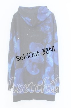 画像2: NieR Clothing / 海月ZIP OUTER  ブラック×ブルー O-25-10-29-034-PU-TO-IG-OS