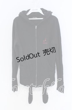 画像1: PEACE NOW / うさみみカーディガン M ブラック O-25-10-29-036-PU-TO-IG-OS