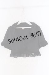 axes femme / シフォンフリルボレロ  クロ O-25-10-29-039-AX-TO-IG-OS