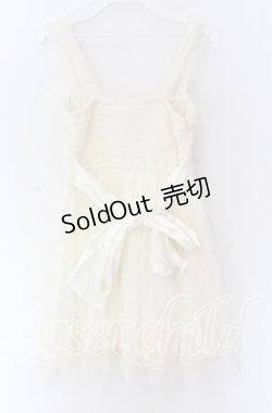 画像4: LIZ LISA / ワッフルニットチュールワンピース  アイボリー O-25-10-29-041-LO-OP-IG-OS