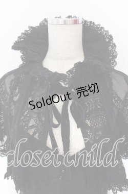 画像2: KILL STAR / Ambrose Party Dress Lace Cape XL ブラック O-25-10-29-043-SL-TO-IG-OS