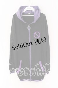 NieR Clothing / 【和泉つばす×NieR】 DOUBLE ZIP PARKA パーカー  ブラック×パープル O-25-10-29-044-PU-TO-IG-OS