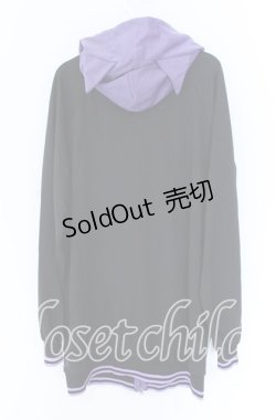 画像2: NieR Clothing / 【和泉つばす×NieR】 DOUBLE ZIP PARKA パーカー  ブラック×パープル O-25-10-29-044-PU-TO-IG-OS