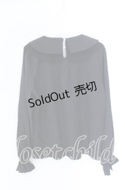 画像3: axes femme / リボン付き猫刺繍ブラウスプルオーバー F クロ O-25-10-29-045-AX-BL-OW-OS