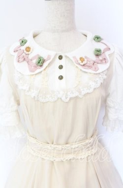 画像2: 星箱works / 四つ葉のクローバーワンピース  ベージュ O-25-10-29-048-PU-OP-OW-OS