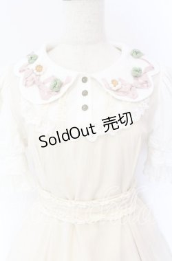 画像2: 星箱works / 四つ葉のクローバーワンピース  ベージュ O-25-10-29-048-PU-OP-OW-OS