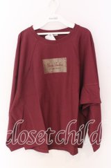 axes femme / アソートロゴドルマンTシャツ  ワイン O-25-10-29-049-AX-TS-IG-ZT132