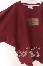 画像3: 【SALE】axes femme / アソートロゴドルマンTシャツ  ワイン O-25-10-29-049-AX-TS-IG-ZT132 (3)