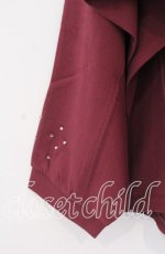 画像4: 【SALE】axes femme / アソートロゴドルマンTシャツ  ワイン O-25-10-29-049-AX-TS-IG-ZT132 (4)