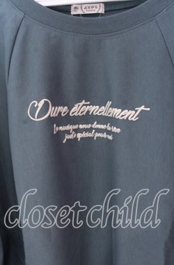 画像2: axes femme / アソートロゴドルマンTシャツ  ワイン O-25-10-29-050-AX-TS-IG-OS