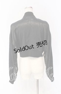 画像3: Qutie Frash / ミリタリーメッシュショートブルゾン  ブラック O-25-10-29-007-QU-JA-IG-ZI