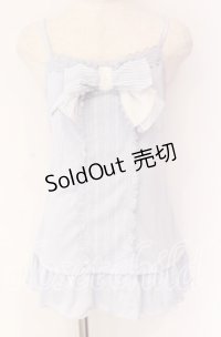 axes femme / ストライプビッグリボンキャミ  サックス O-25-10-29-056-AX-TO-IG-OS