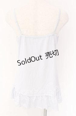 画像2: axes femme / ストライプビッグリボンキャミ  サックス O-25-10-29-056-AX-TO-IG-OS