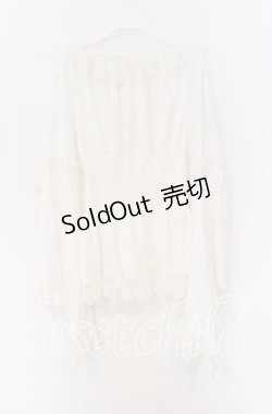 画像3: Triple fortune / シャーリングブラウス(長袖) M ホワイト O-25-10-29-058-EL-BL-IG-OS