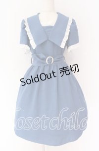 MILK / シェリーdress  ブルー O-25-10-29-061-ML-OP-OW-OS