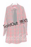 Jamie エーエヌケー / ネクタイチェックワンピース M アカ O-25-10-29-063-LO-OP-OW-OS