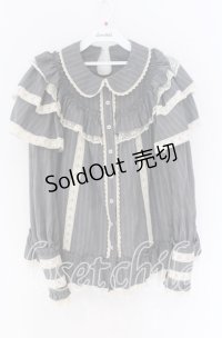 Hoshibako Works / ベアーズベーカリーブラウス  グレー O-25-10-29-064-LO-BL-OW-OS