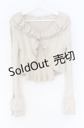 Hoshibako Works / ショートフリルカーディガン  ベージュ O-25-10-29-065-LO-TO-OW-OS