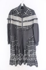 HEIHEI / ヨークフリルジャージワンピース  グレー O-25-10-29-066-PU-OP-OW-OS