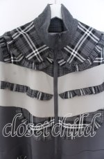 画像2: HEIHEI / ヨークフリルジャージワンピース  グレー O-25-10-29-066-PU-OP-OW-OS (2)