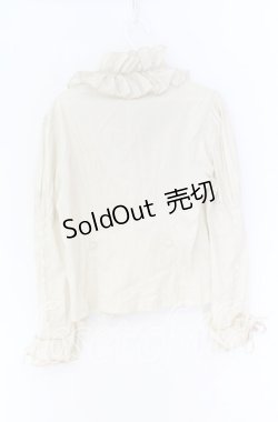 画像3: metamorphose / 共フリルブラウス（マトンスリーブ）  ベージュ O-25-10-29-071-ME-BL-IG-OS