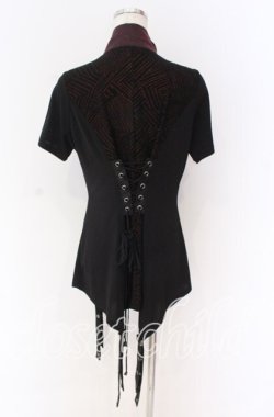 画像4: Qutie Frash / アーム付きZIPカーデ  レッド×ブラック O-25-10-29-073-QU-TO-IG-OS