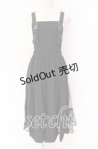 Jamie エーエヌケー / 胸バックルジャンパースカート  クロ O-25-10-29-076-LO-OP-IG-OS