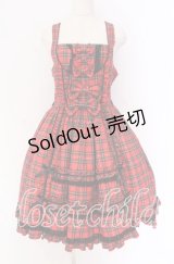 metamorphose / フロントあきフリルジャンパースカート 1 アカ O-25-10-29-077-ME-OP-IG-OS